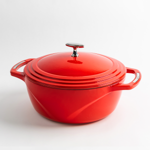 USA Enamel Cast Iron Dutch Oven