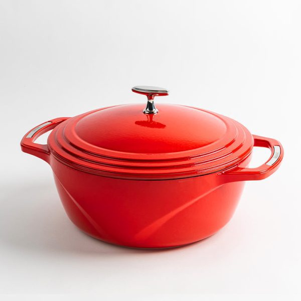 USA Enamel Cast Iron Dutch Oven