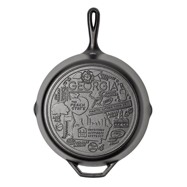 American Road Trip: 12 Inch Seasoned Cast Iron Skillet. Georgia