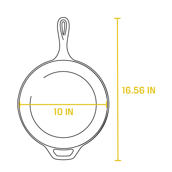 Cast Iron Deep Skillet
