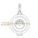 Blacklock 4 Quart Lightweight Cast Iron Deep Skillet With Lid
