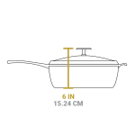 Blacklock 4 Quart Lightweight Cast Iron Deep Skillet With Lid