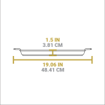 15.5 x 10.5 Inch Seasoned Cast Iron Baking Pan
