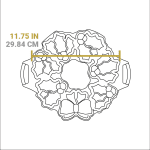 Seasoned Cast Iron Holiday Wreath Pan