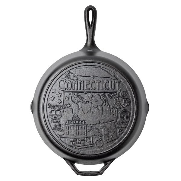 American Road Trip: 12 Inch Seasoned Cast Iron Skillet. Connecticut