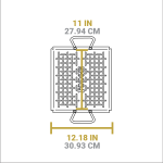 13 x 12 Inch Seasoned Carbon Steel Grilling Basket