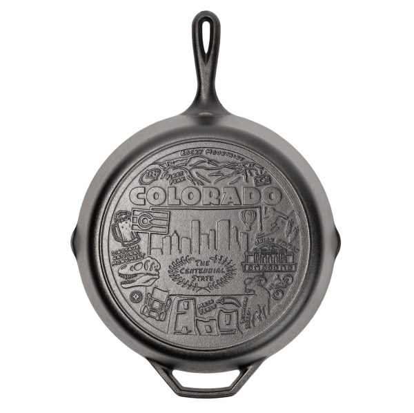 American Road Trip: 12 Inch Seasoned Cast Iron Skillet. Colorado