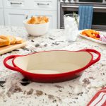 Enameled Oval Casserole