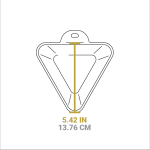 Heat-Treated 10 Ounce Triangular Cast Iron Mini Server
