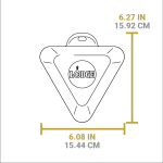 Heat-Treated 10 Ounce Triangular Cast Iron Mini Server