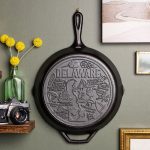 American Road Trip: 12 Inch Seasoned Cast Iron Skillet. Delaware