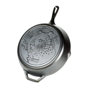 Wildlife Series 12 Inch Cast Iron Bear Skillet