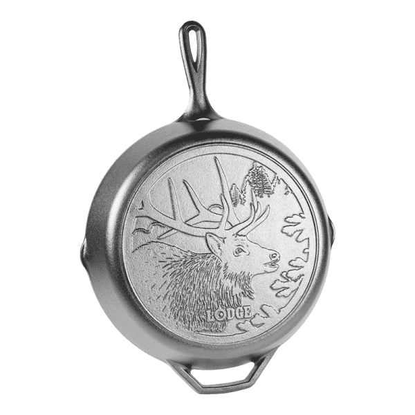 Wildlife Series 12 Inch Cast Iron Elk Skillet