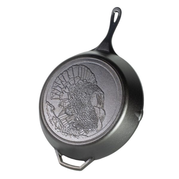 Wildlife Series 13.25 Inch Cast Iron Turkey Skillet