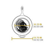 Wildlife Series 13.25 Inch Cast Iron Turkey Skillet