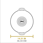 14 Inch Seasoned Cast Iron Wok
