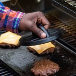 6.25 Inch Seasoned Cast Iron Burger Press