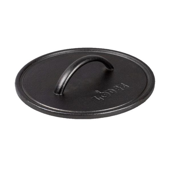 Seasoned Cast Iron Round Grill Press