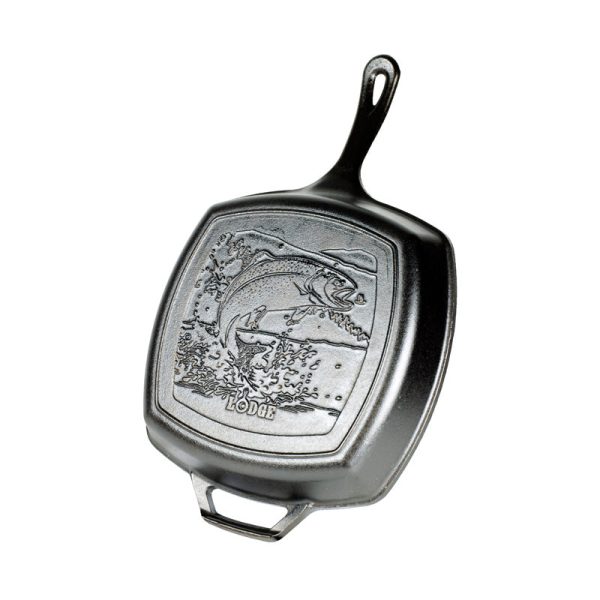 Wildlife Square Grill Pan with Fish