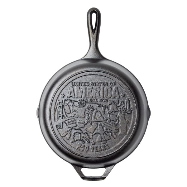 Lodge 10.25 Inch Seasoned Cast Iron Skillet. USA Icons