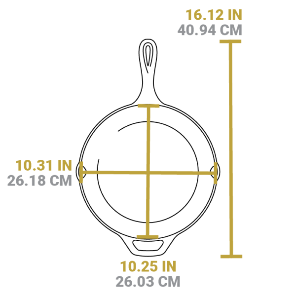 Wildlife Series 10.25 Inch Cast Iron Deer Skillet