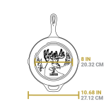 Wildlife Series 10.25 Inch Cast Iron Deer Skillet