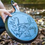 Wildlife Series 10.5 Inch Cast Iron Moose Griddle