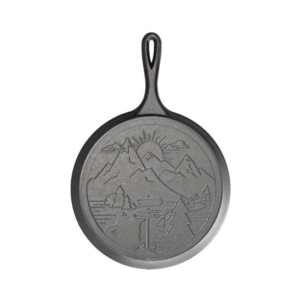 Wanderlust 10.5 Inch Cast Iron Mountain Griddle