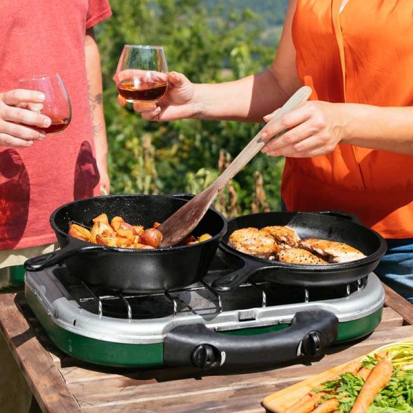 3.2 Quart Seasoned Cast Iron Combo Cooker