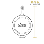3.2 Quart Seasoned Cast Iron Combo Cooker