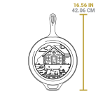 Wanderlust 3.2 Quart Cast Iron Cabin Combo Cooker