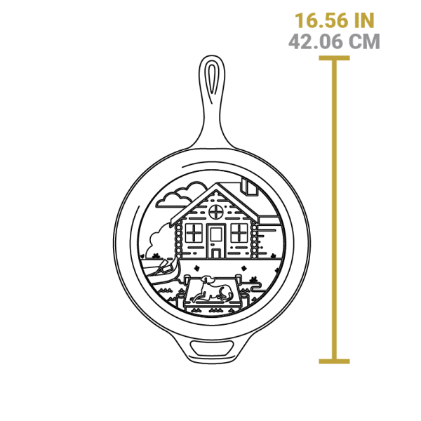 Wanderlust 3.2 Quart Cast Iron Cabin Combo Cooker