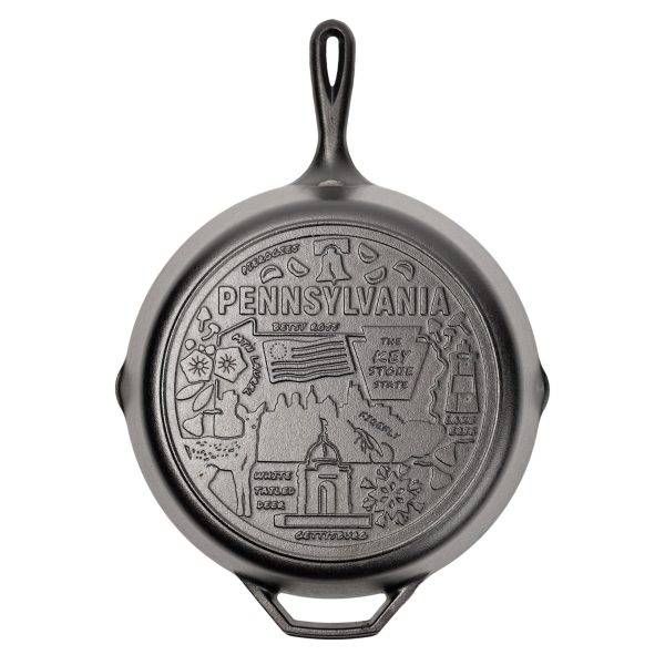 American Road Trip: 12 Inch Seasoned Cast Iron Skillet. Pennsylvania