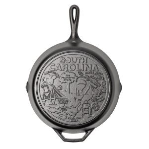 American Road Trip: 12 Inch Seasoned Cast Iron Skillet. South Carolina