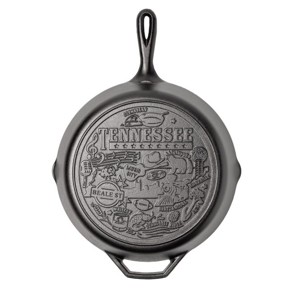 American Road Trip: 12 Inch Seasoned Cast Iron Skillet. Tennessee