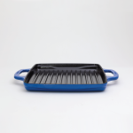 USA Enamel 11 Inch Enameled Cast Iron Grill Pan