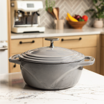 USA Enamel Cast Iron Dutch Oven