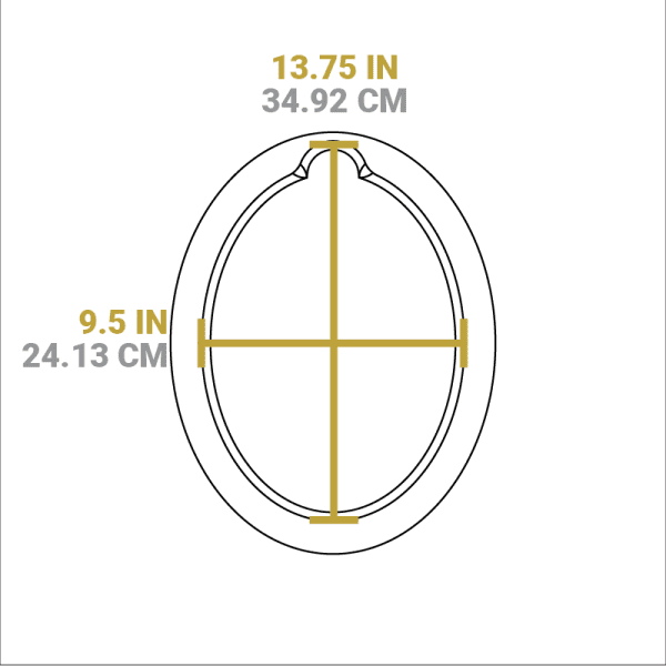 13.25 Inch Jumbo Oval Walnut Wood Underliner
