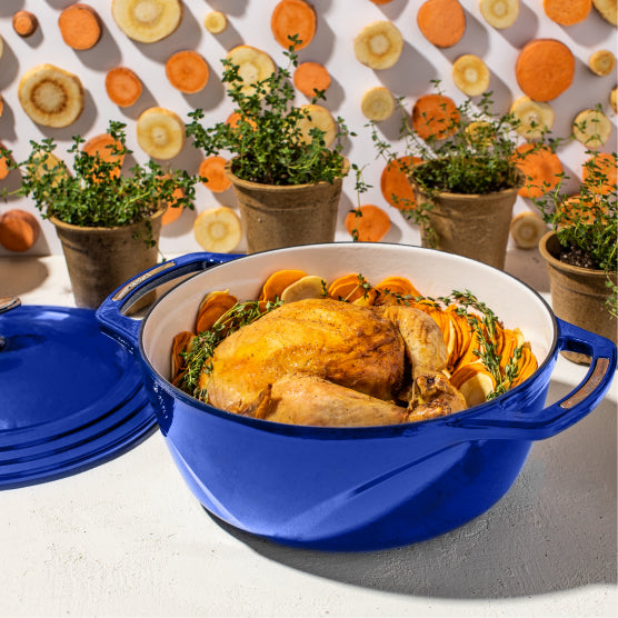 USA Enamel Cast Iron Dutch Oven