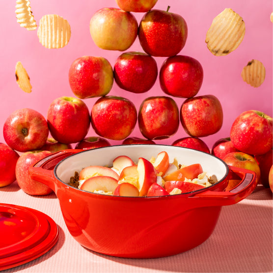 USA Enamel Cast Iron Dutch Oven