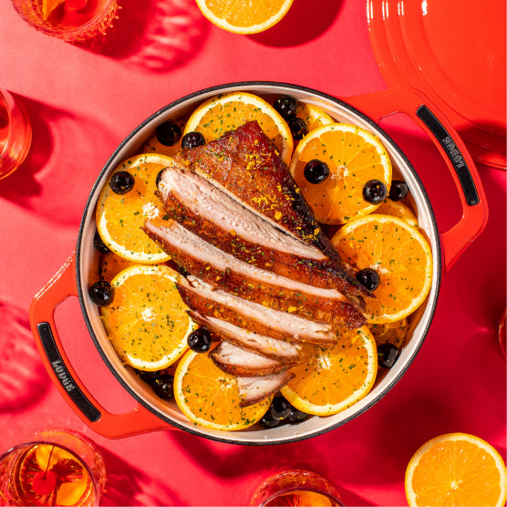 USA Enamel Cast Iron Dutch Oven